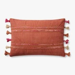 Loloi Rugs All Pillows Rust Tassel Pillow By Justina Blakeney® X Loloi