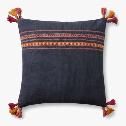 Loloi Rugs All Pillows Navy Tassel Pillow By Justina Blakeney® X Loloi 3 Loloi Rugs All Pillows Navy Tassel Pillow By Justina Blakeney® X Loloi