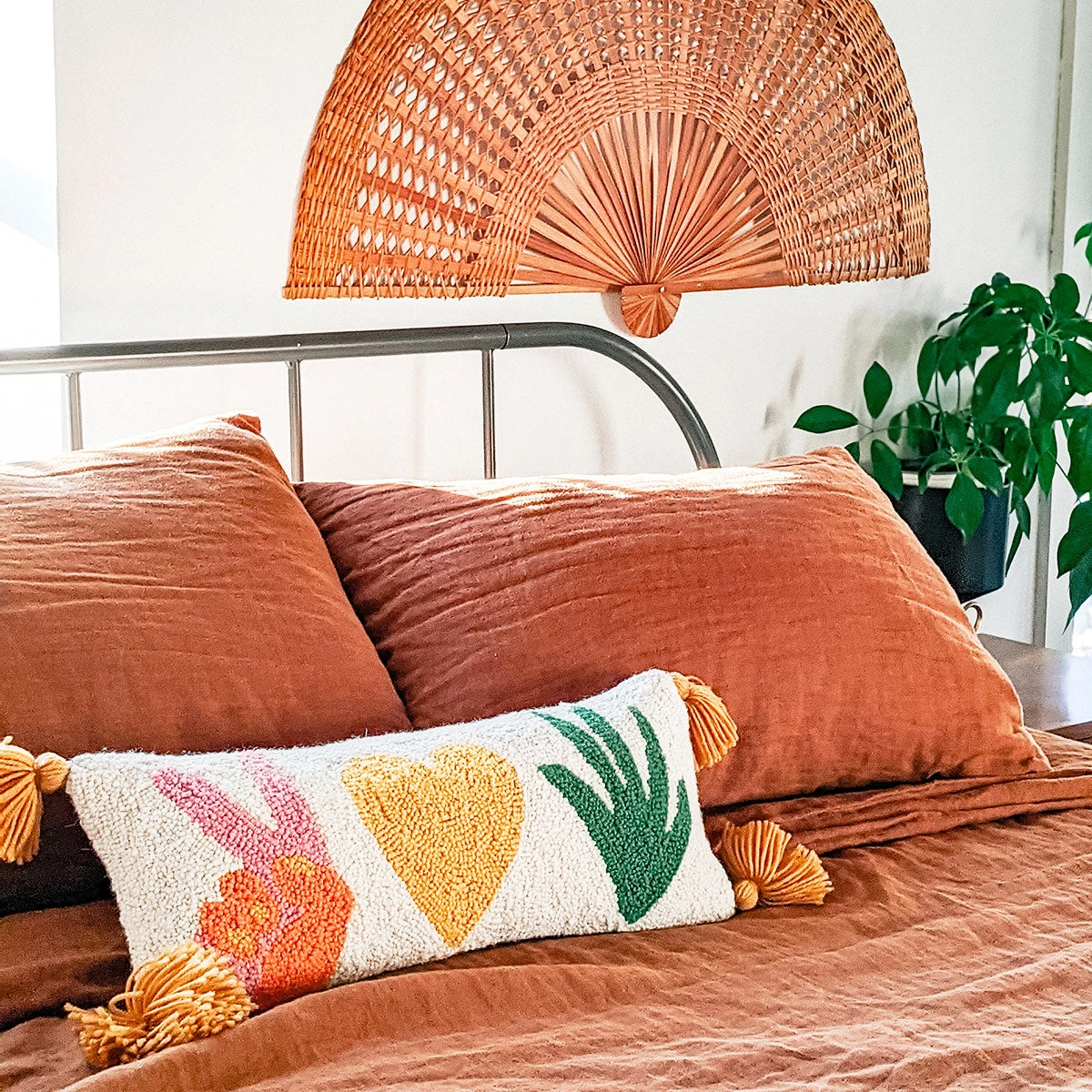 Peking Peace, Love + Plants Hook Pillow By Jungalow® Hook Pillows 4 Peking Peace, Love + Plants Hook Pillow By Jungalow® Hook Pillows