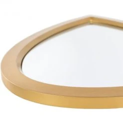 Surya Teardrop Gold Mirror