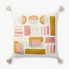 Loloi Rugs Sunset Watercolor Tassel Pillow 1 Loloi Rugs Sunset Watercolor Tassel Pillow