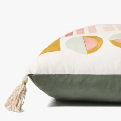 Loloi Rugs Sunset Watercolor Tassel Pillow 7 Loloi Rugs Sunset Watercolor Tassel Pillow