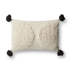 Loloi Rugs Monster Round Lumbar Pillow By Justina Blakeney® X Loloi All Pillows