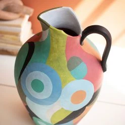 Kalalou Tall Wavy Pitcher Planters