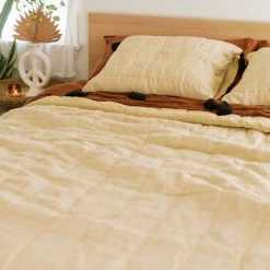 Jungalow® Sol Natural Dyed Quilt In Sand By Like A Lion™ All Décor