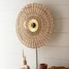 Kalalou Rattan Wall Sconce Lamp All Lighting 1 Kalalou Rattan Wall Sconce Lamp All Lighting