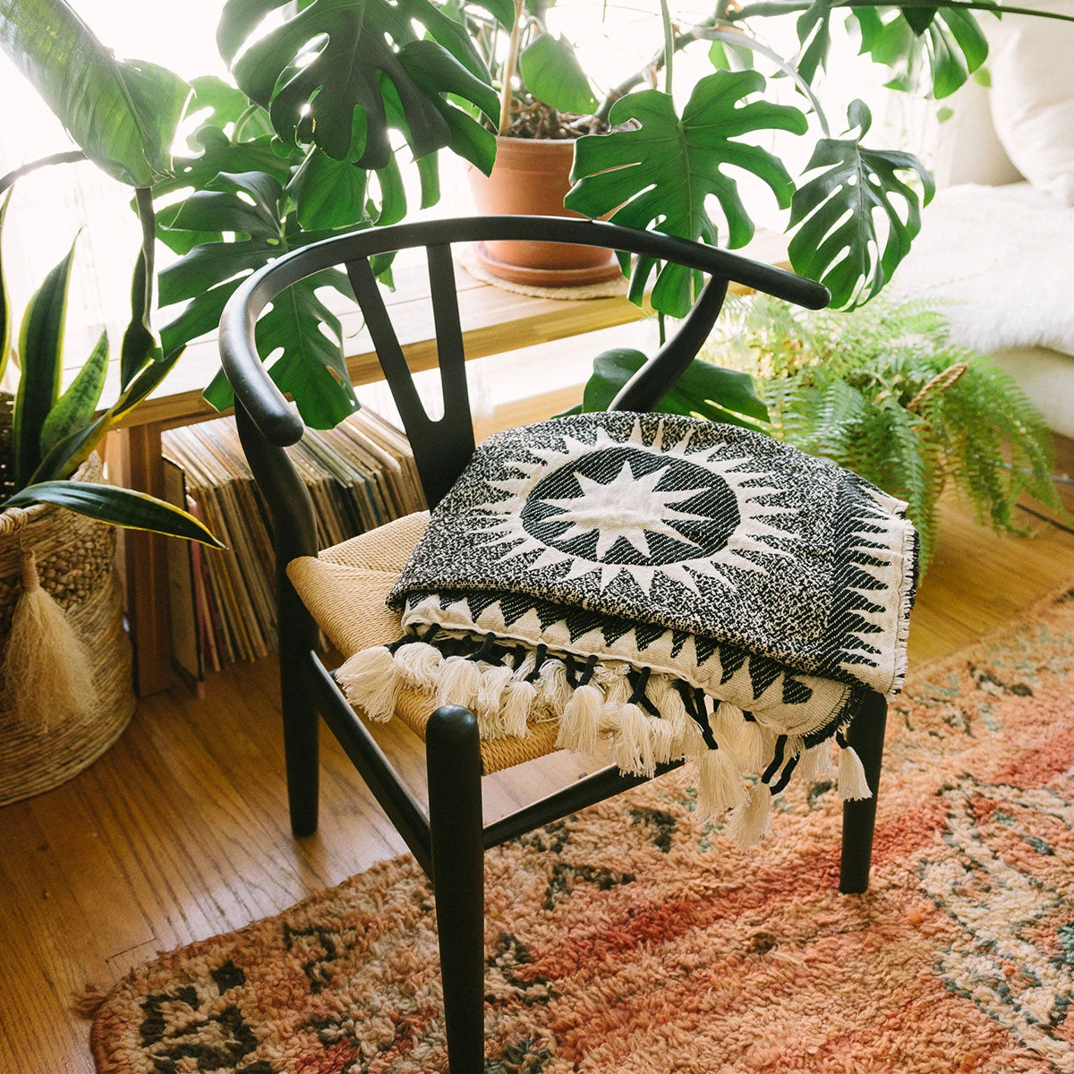 Peking Soleil Throw Blanket By Jungalow® Throw Blankets 3 Peking Soleil Throw Blanket By Jungalow® Throw Blankets