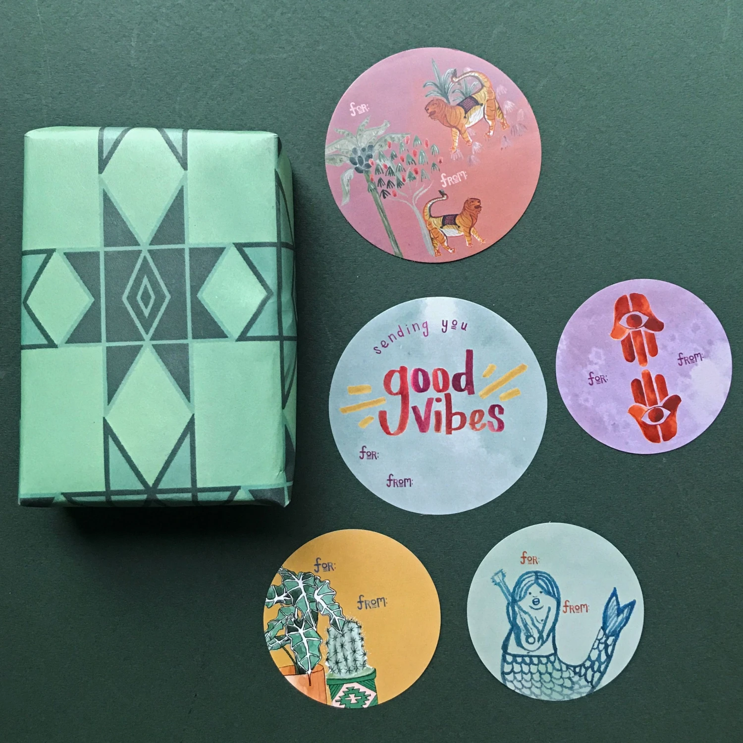 Jungalow Jungalicious Recycled Gift Paper (5pk) 6 Jungalow Jungalicious Recycled Gift Paper (5pk)