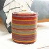 Surya All Stools, Poufs + Side Tables Striped Jute Pouf