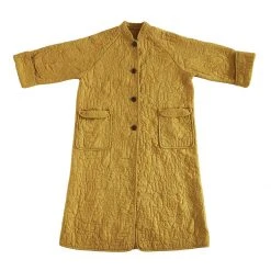 Peking Coats/Robes Hamsa Quilted Coat In Sunshine By Jungalow®