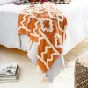 Surya Tangerine Throw Blanket