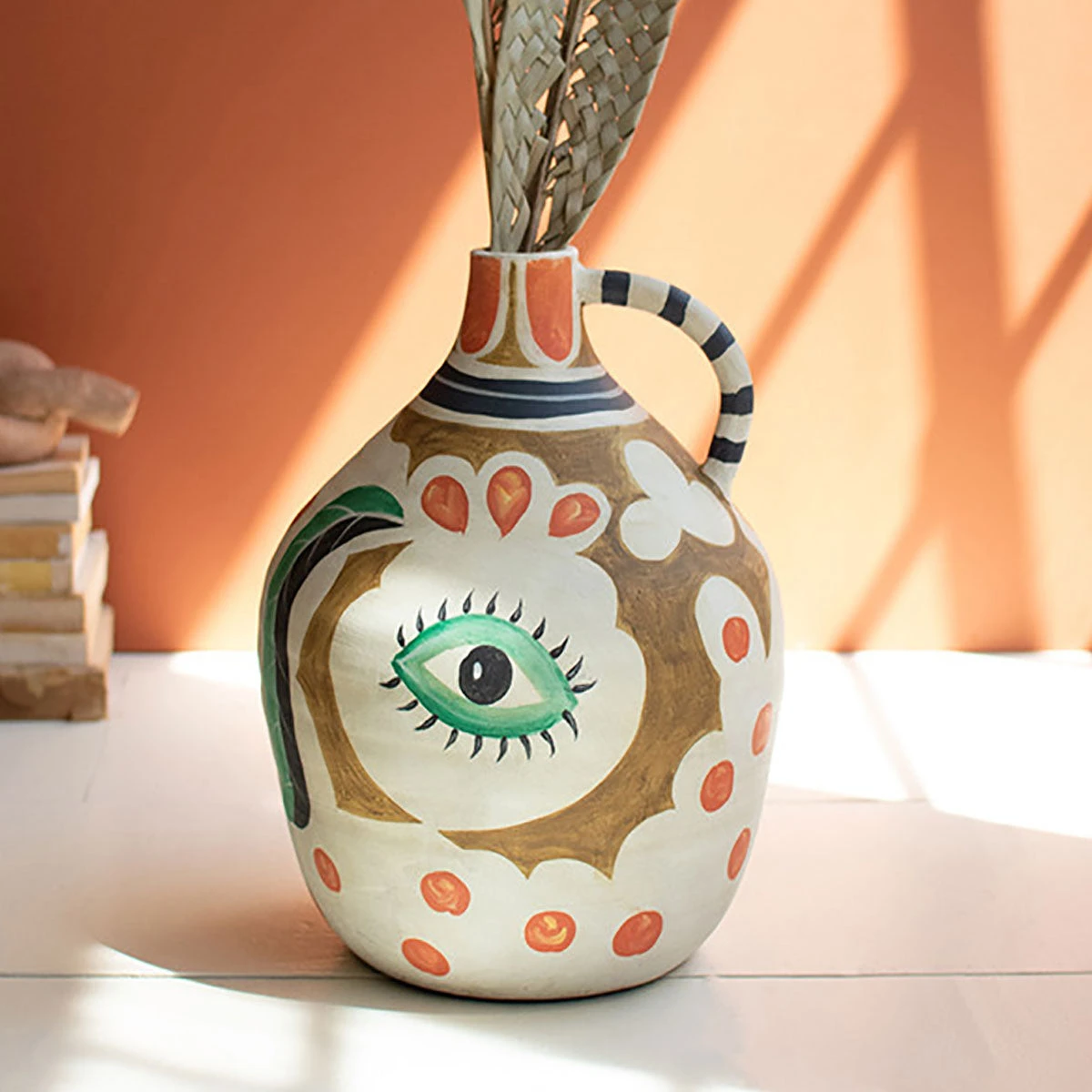 Kalalou Planters Tall Eye Vase 3 Kalalou Planters Tall Eye Vase