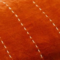 Surya New Orange Velvet Lumbar Pillow