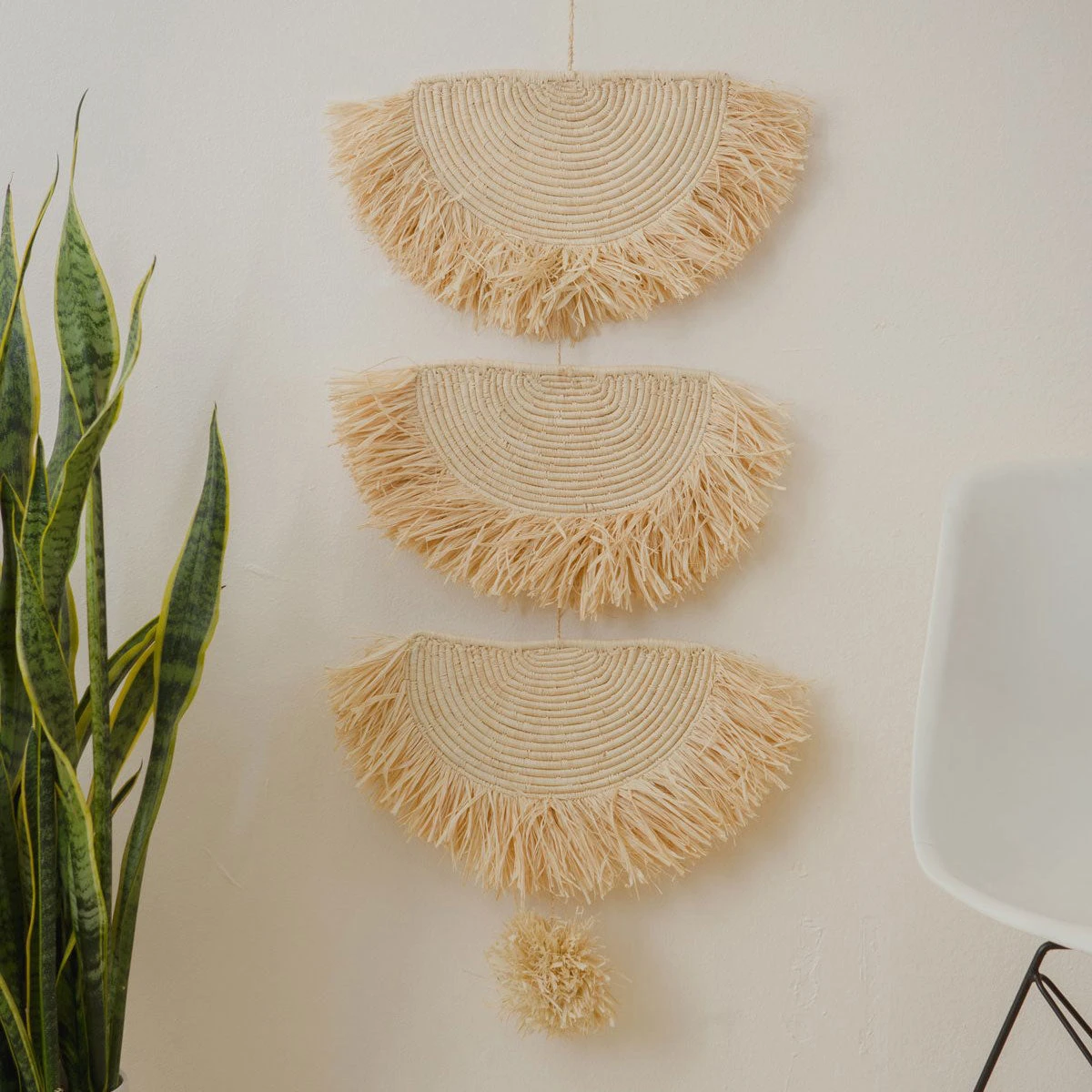AAA Natural Raffia Wall Hanging All Décor & Mirrors 3 AAA Natural Raffia Wall Hanging All Décor & Mirrors